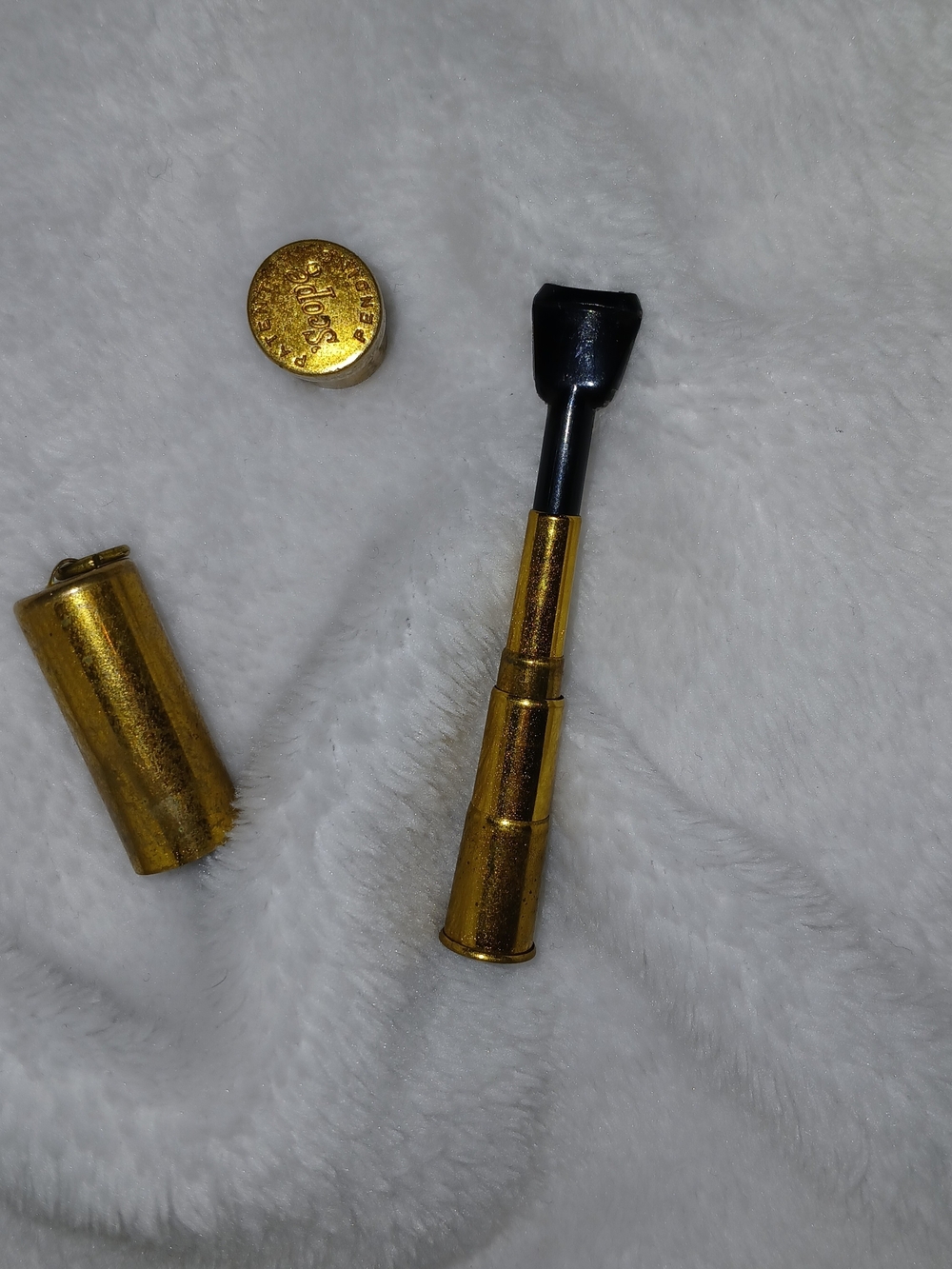 Vintage 1940's Brass Scope Telescoping Cigerette Holder.